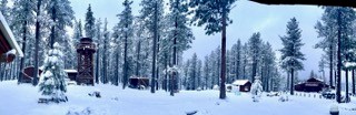 Ranch in the snow